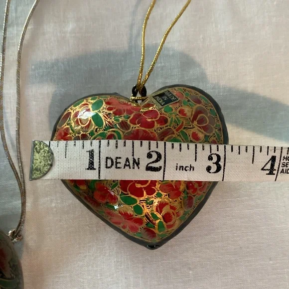 Kasmir Art Paper mache ornaments tassel hand painted - Picture 7 of 16